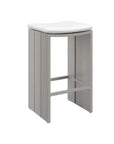 Verin Fabric Streamlined Outdoor Barstool - LOOMLAN - SUNPAN - Outdoor Bar Stools