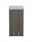 Verin Fabric Streamlined Outdoor Barstool - LOOMLAN - SUNPAN - Outdoor Bar Stools