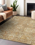 LOOMLAN Rugs Verona Brown Washable Indoor-Outdoor Rug