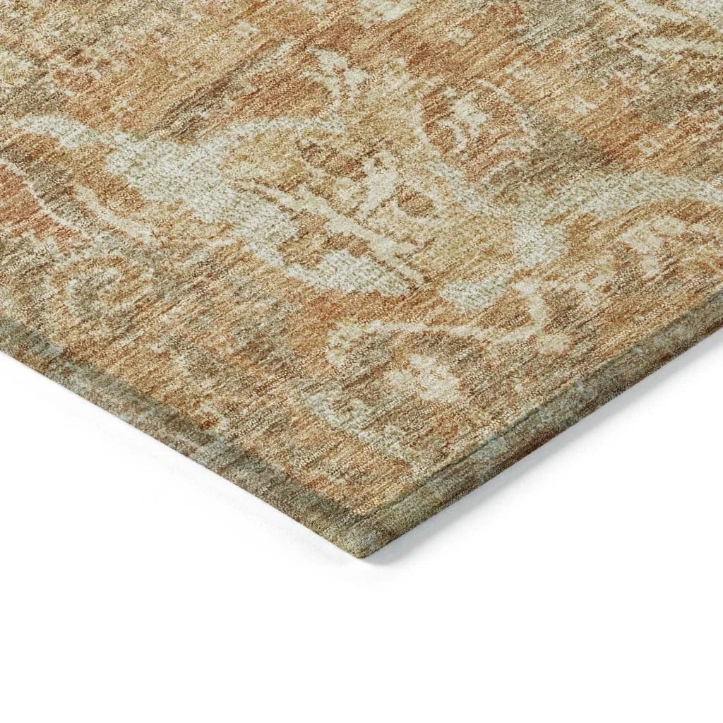 LOOMLAN Rugs Verona Brown Washable Indoor-Outdoor Rug