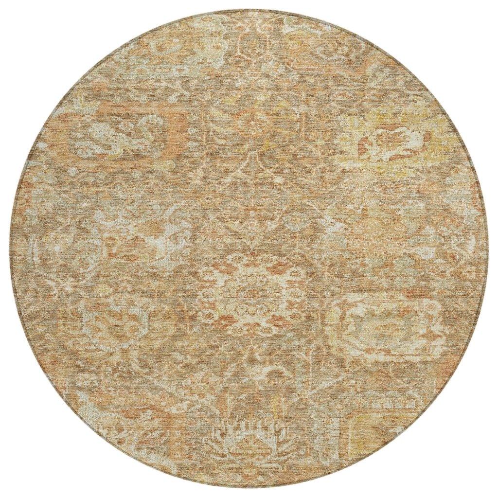 LOOMLAN Rugs Verona Brown Washable Indoor-Outdoor Rug