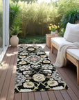 LOOMLAN Rugs Vespera Black Washable Indoor-Outdoor Rug
