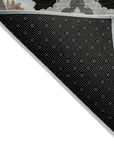 LOOMLAN Rugs Vespera Black Washable Indoor-Outdoor Rug