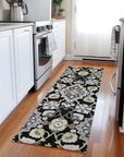 LOOMLAN Rugs Vespera Black Washable Indoor-Outdoor Rug