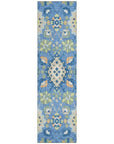 LOOMLAN Rugs Vespera Blue Washable Indoor-Outdoor Rug