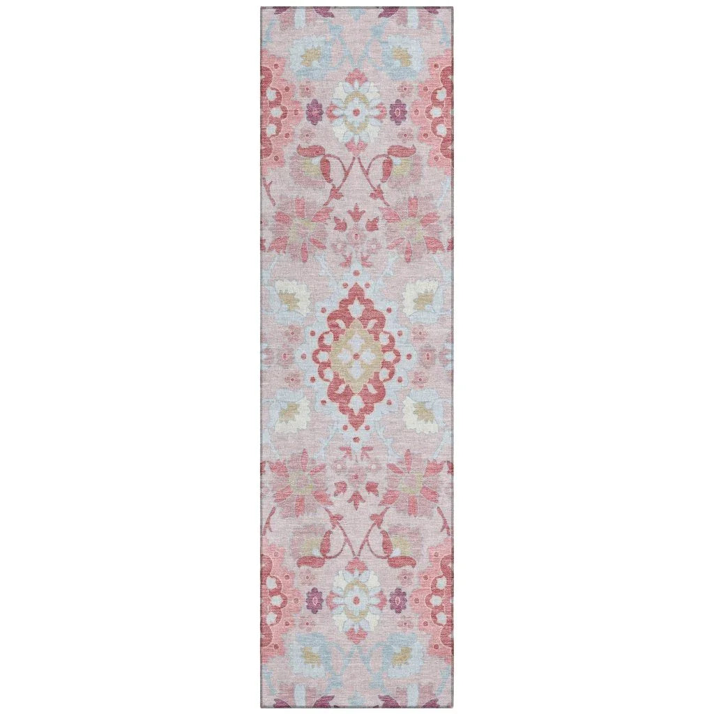 LOOMLAN Rugs Vespera Blush Washable Indoor-Outdoor Rug