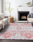 LOOMLAN Rugs Vespera Blush Washable Indoor-Outdoor Rug
