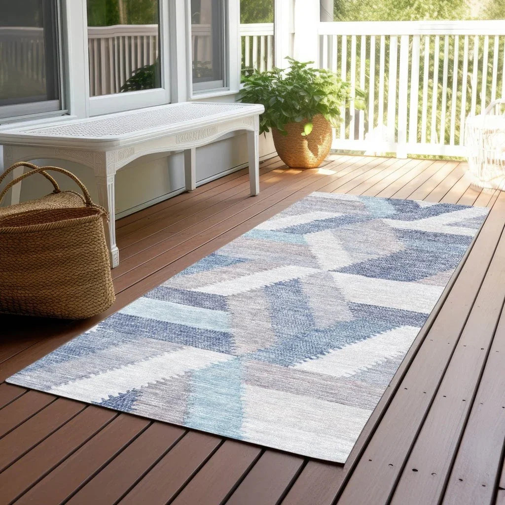 LOOMLAN Rugs Viella Denim Washable Indoor-Outdoor Rug