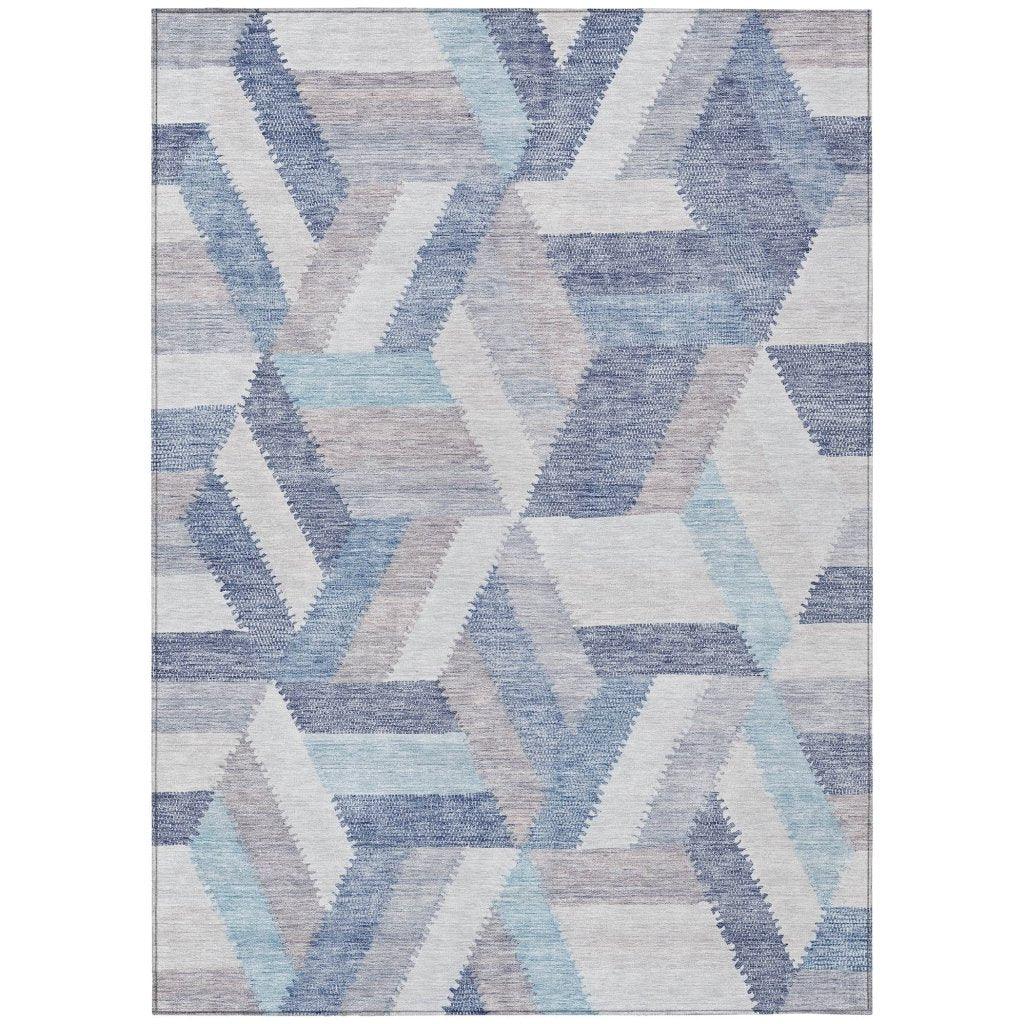 LOOMLAN Rugs Viella Denim Washable Indoor-Outdoor Rug