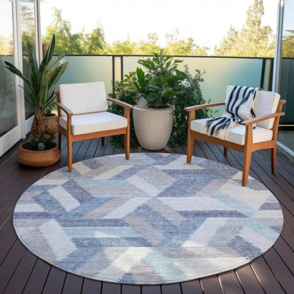 LOOMLAN Rugs Viella Denim Washable Indoor-Outdoor Rug
