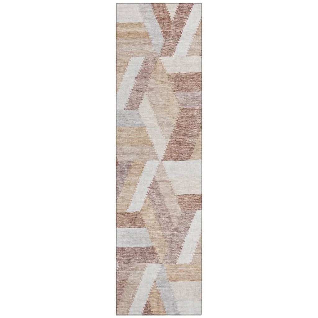 LOOMLAN Rugs Viella Orange Washable Indoor-Outdoor Rug