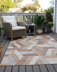 LOOMLAN Rugs Viella Orange Washable Indoor-Outdoor Rug