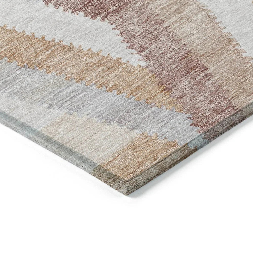 LOOMLAN Rugs Viella Orange Washable Indoor-Outdoor Rug