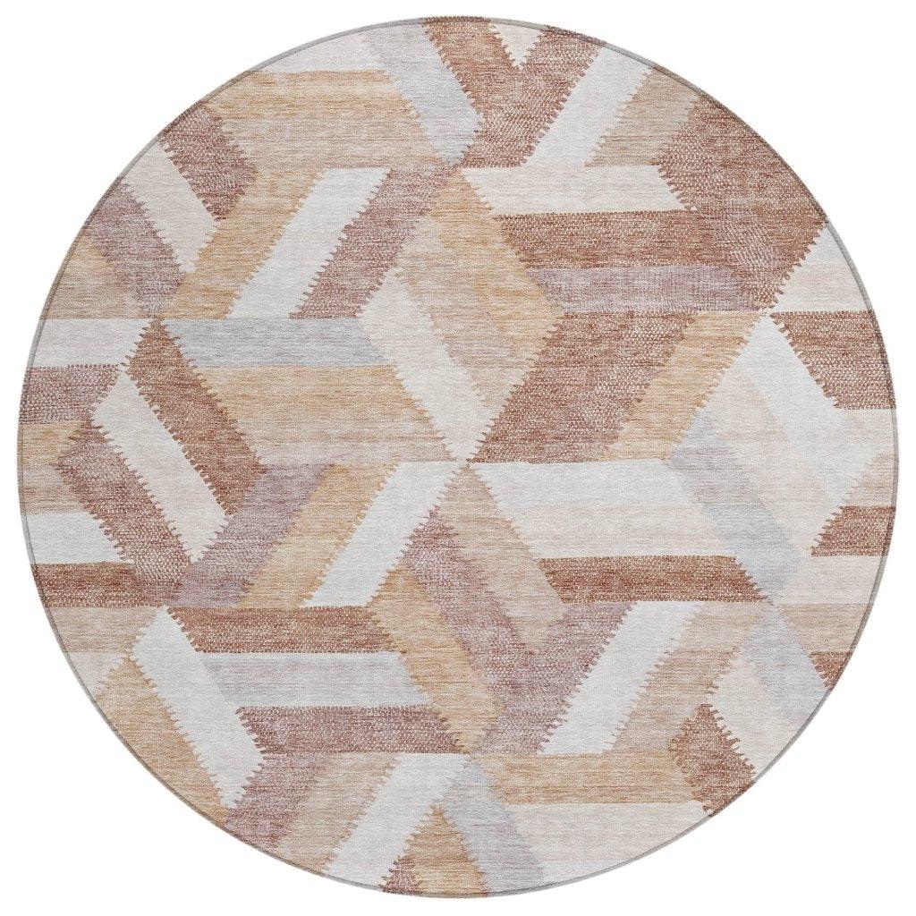 LOOMLAN Rugs Viella Orange Washable Indoor-Outdoor Rug