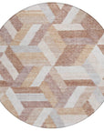 LOOMLAN Rugs Viella Orange Washable Indoor-Outdoor Rug