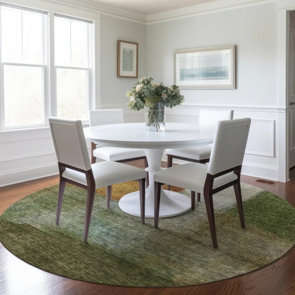 LOOMLAN Rugs Vienna Green Washable Indoor-Outdoor Rug