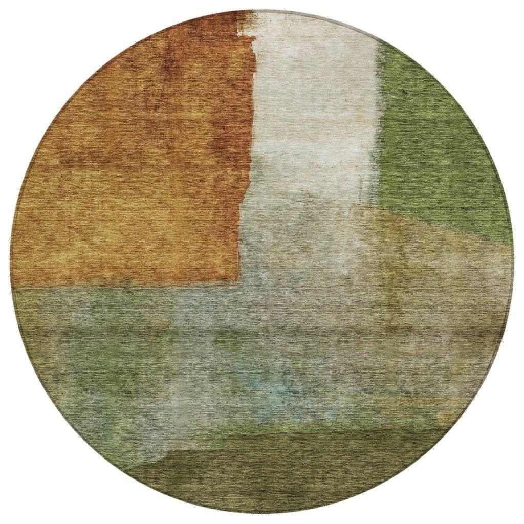 LOOMLAN Rugs Vienna Green Washable Indoor-Outdoor Rug