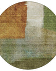 LOOMLAN Rugs Vienna Green Washable Indoor-Outdoor Rug