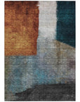 LOOMLAN Rugs Vienna Orange Washable Indoor-Outdoor Rug