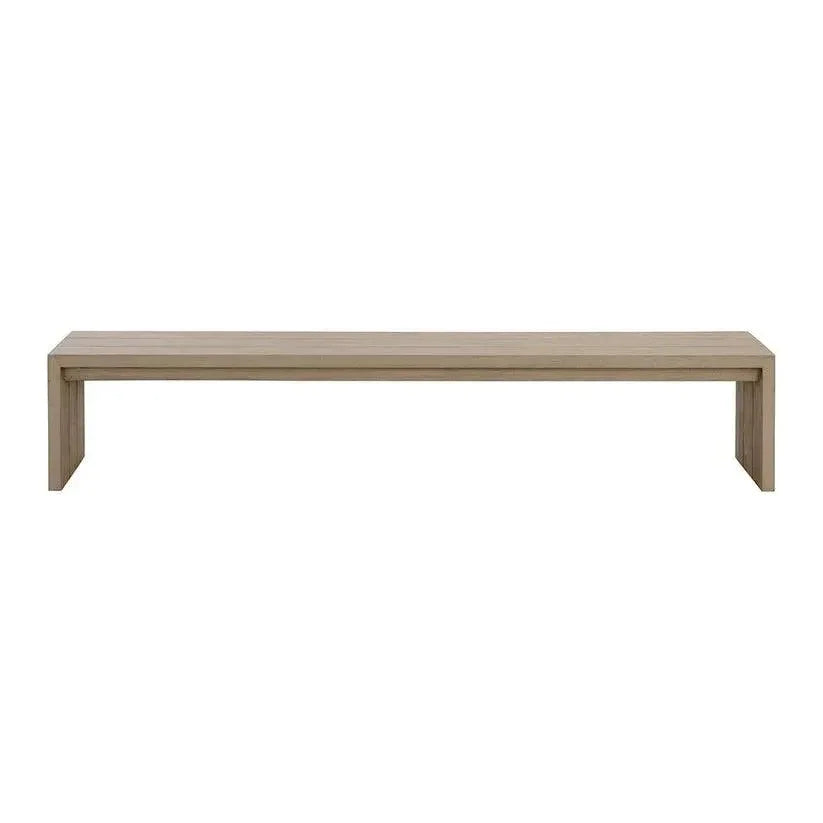 Viga Wooden Outdoor Backless Bench - LOOMLAN - SUNPAN - Outdoor Benches