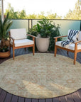 LOOMLAN Rugs Vilnius Beige Washable Indoor-Outdoor Rug