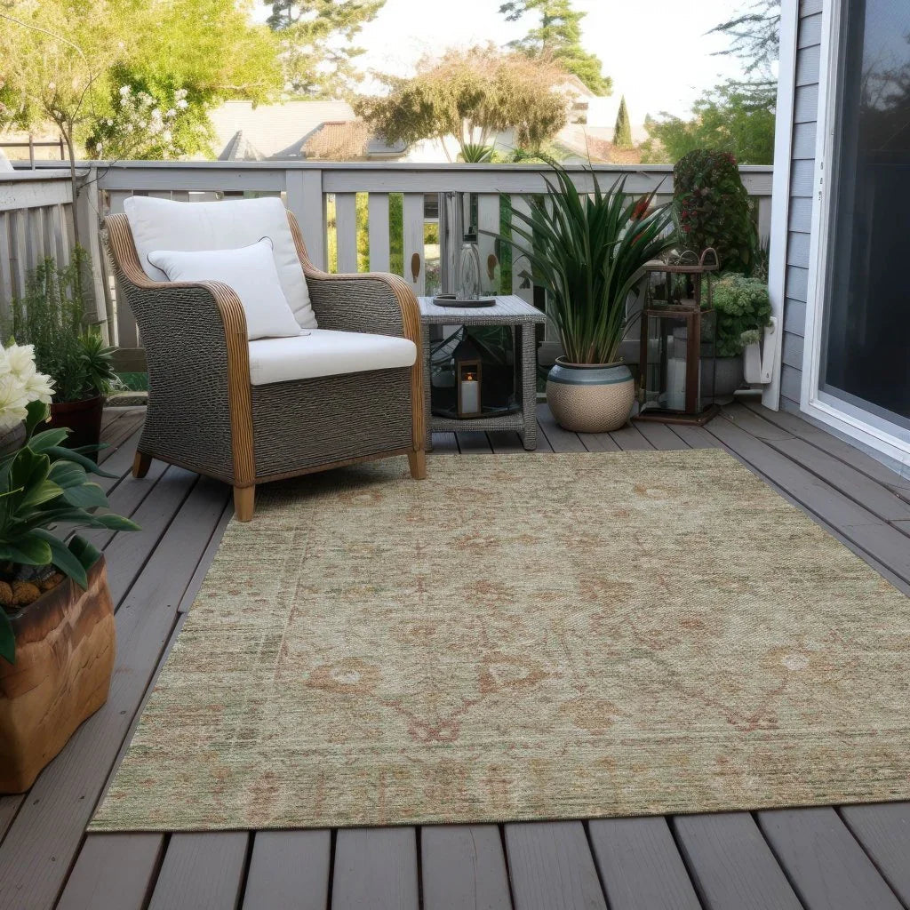 LOOMLAN Rugs Vilnius Beige Washable Indoor-Outdoor Rug