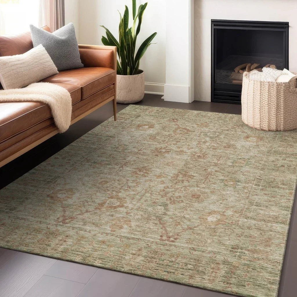 LOOMLAN Rugs Vilnius Beige Washable Indoor-Outdoor Rug