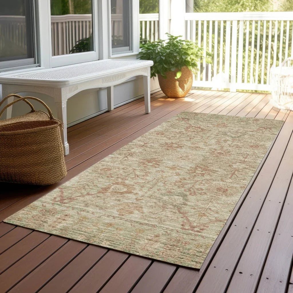 LOOMLAN Rugs Vilnius Beige Washable Indoor-Outdoor Rug