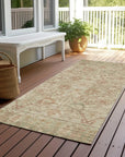 LOOMLAN Rugs Vilnius Beige Washable Indoor-Outdoor Rug