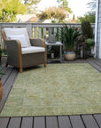 LOOMLAN Rugs Vilnius Green Washable Indoor-Outdoor Rug