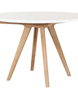 Seasonal Living Viola White Teak & Concrete Outdoor Dining Table