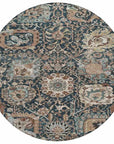 LOOMLAN Rugs Vionith Brown Washable Indoor-Outdoor Rug