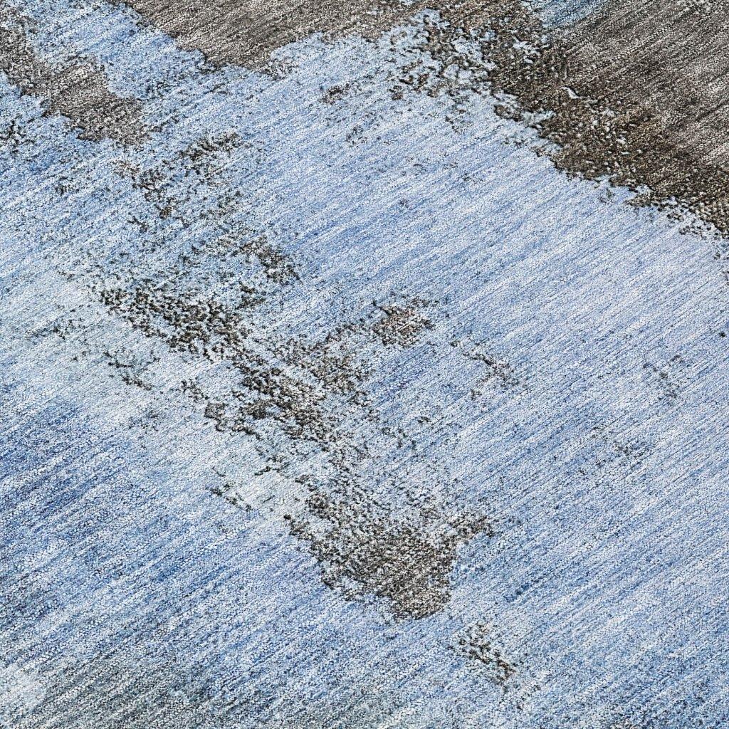 LOOMLAN Rugs Vionna Blue Washable Indoor-Outdoor Rug