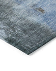 LOOMLAN Rugs Vionna Blue Washable Indoor-Outdoor Rug