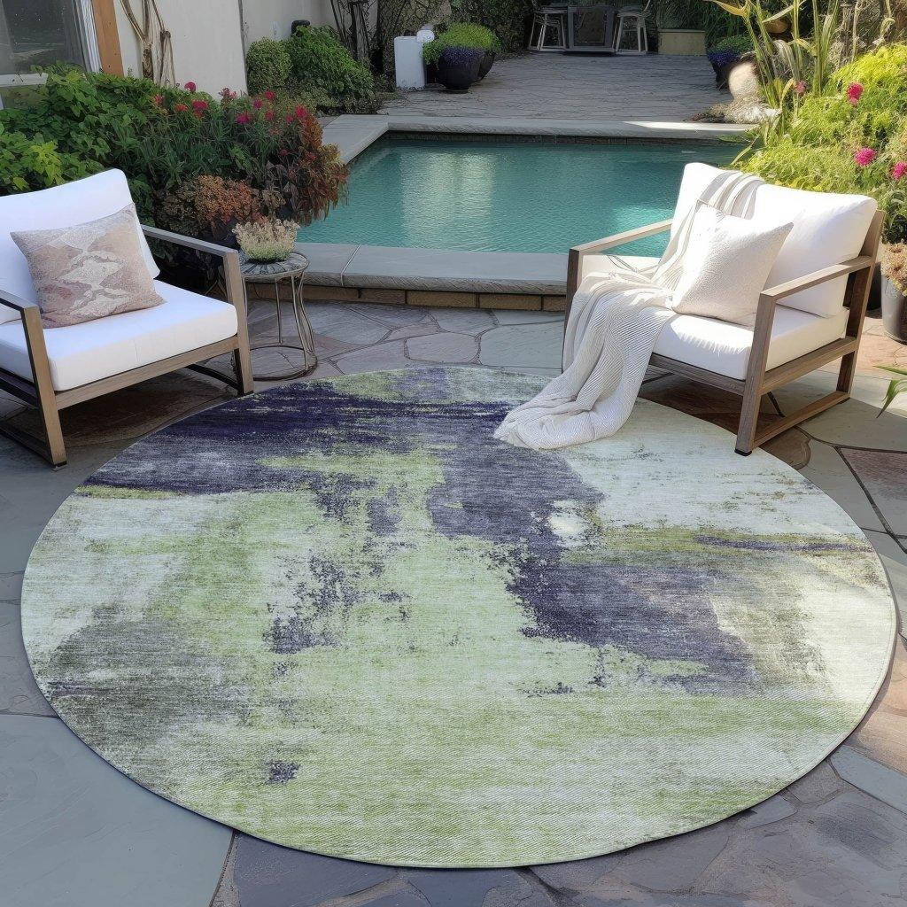 Vionna Fern Washable Indoor - Outdoor Rug - LOOMLAN - LOOMLAN Rugs - Outdoor Rugs