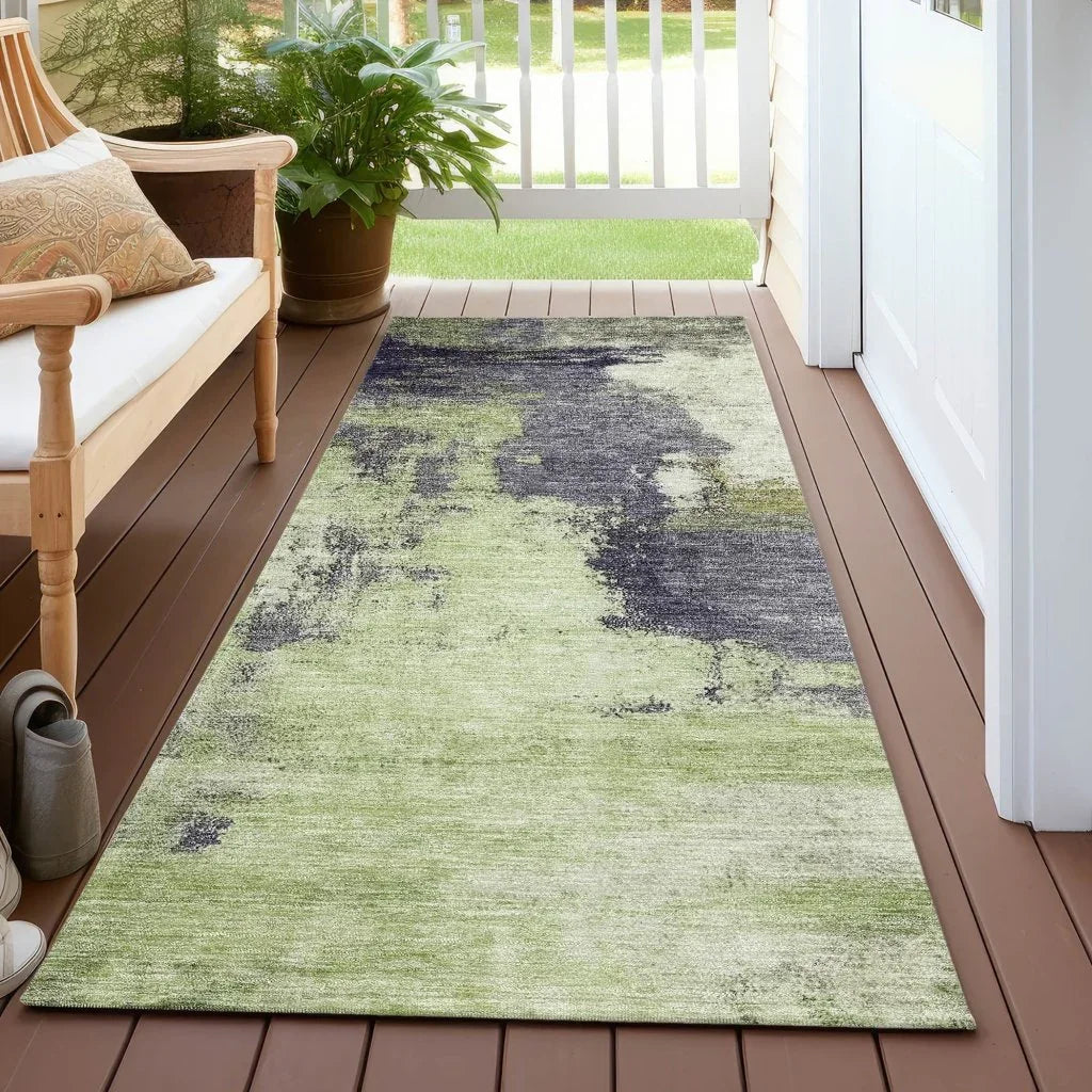 Vionna Fern Washable Indoor - Outdoor Rug - LOOMLAN - LOOMLAN Rugs - Outdoor Rugs