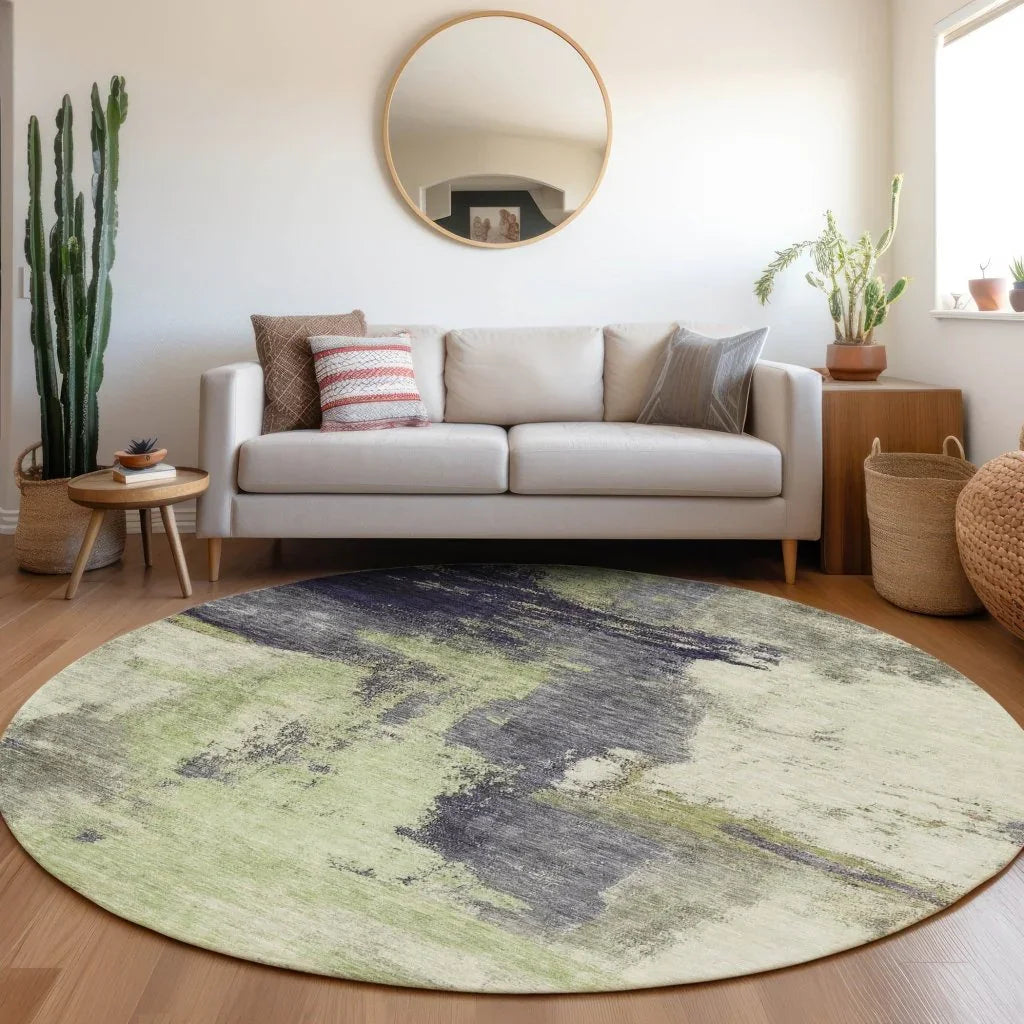 Vionna Fern Washable Indoor - Outdoor Rug - LOOMLAN - LOOMLAN Rugs - Outdoor Rugs