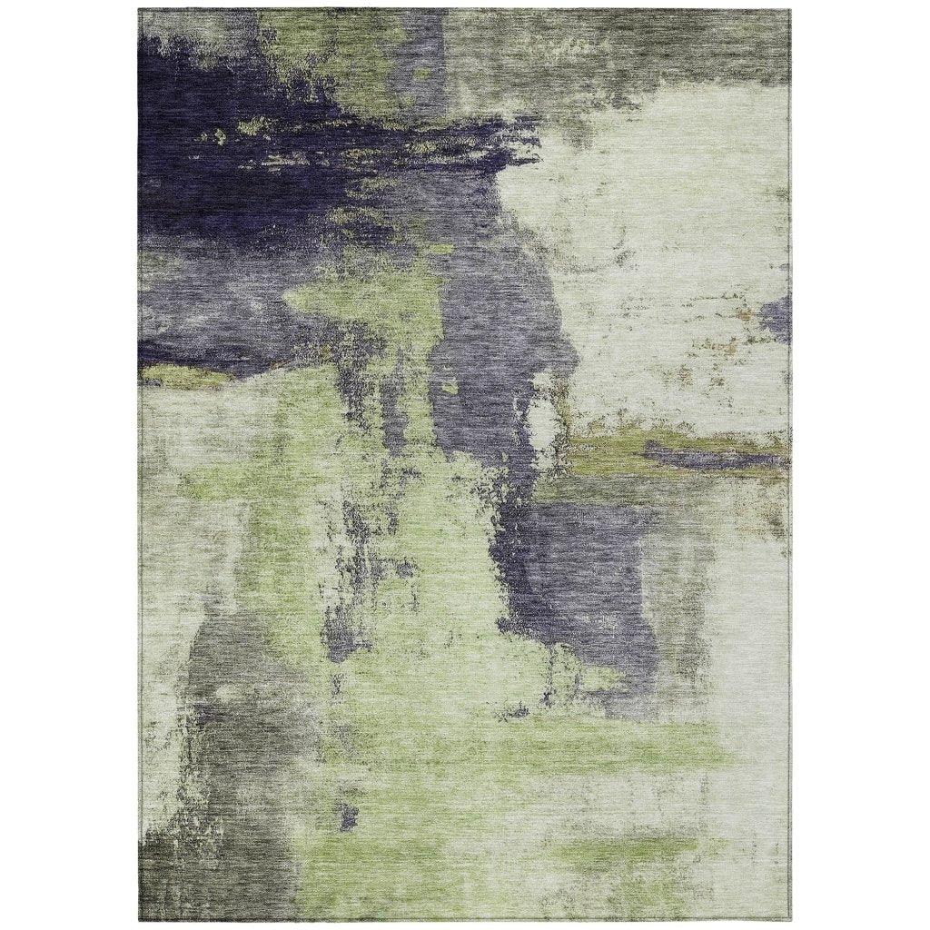 Vionna Fern Washable Indoor - Outdoor Rug - LOOMLAN - LOOMLAN Rugs - Outdoor Rugs