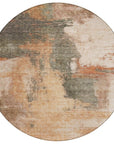 LOOMLAN Rugs Vionna Orange Washable Indoor-Outdoor Rug