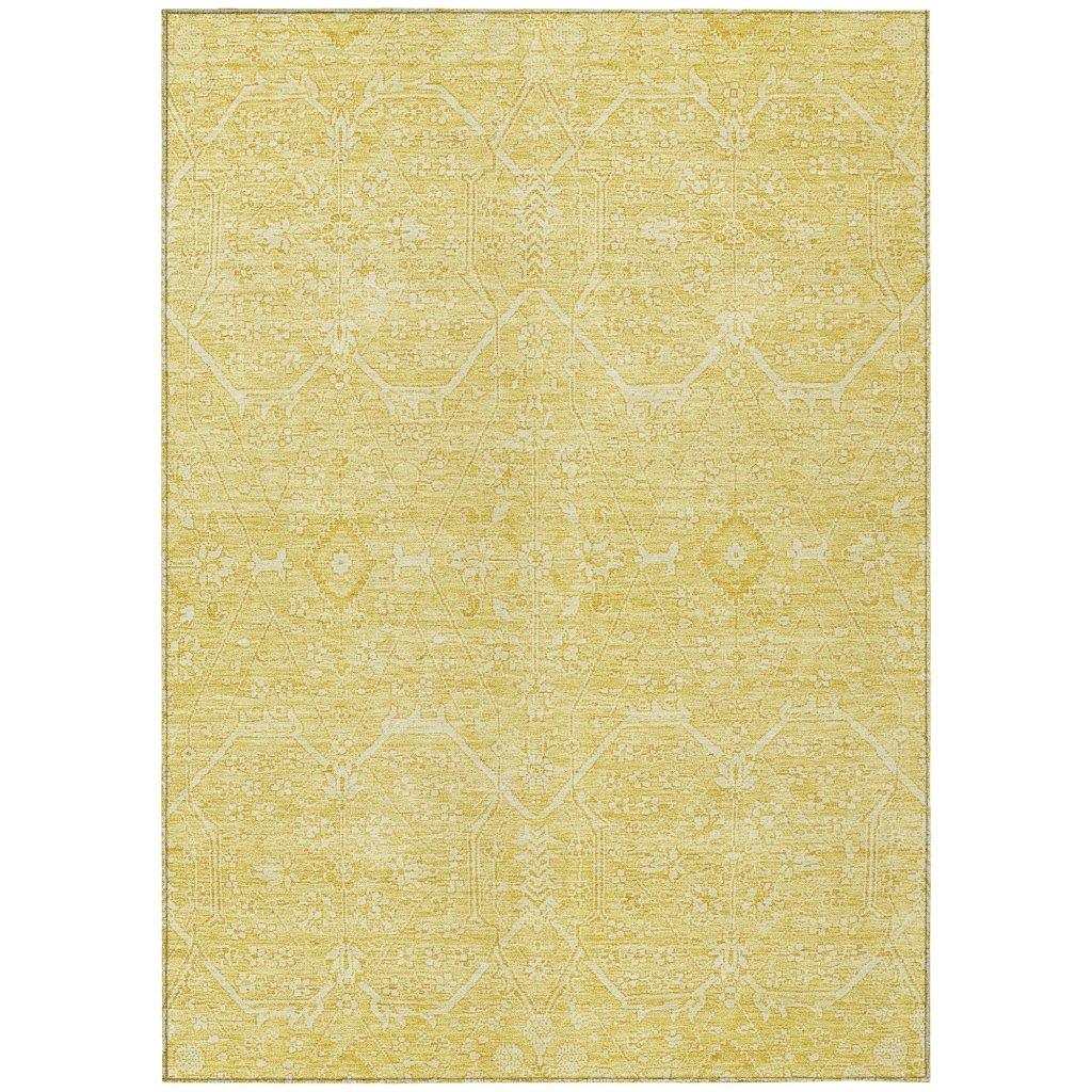 LOOMLAN Rugs Virellia Gold Washable Indoor-Outdoor Rug