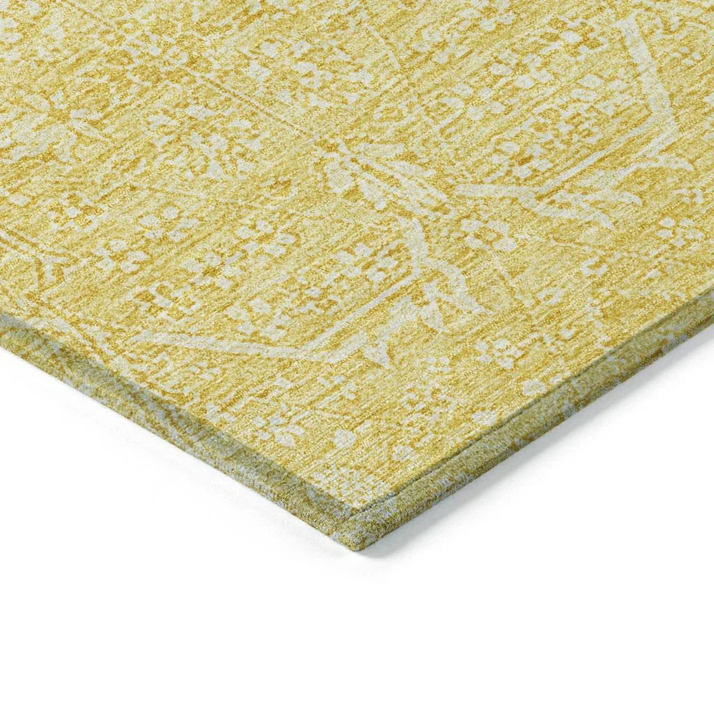 LOOMLAN Rugs Virellia Gold Washable Indoor-Outdoor Rug