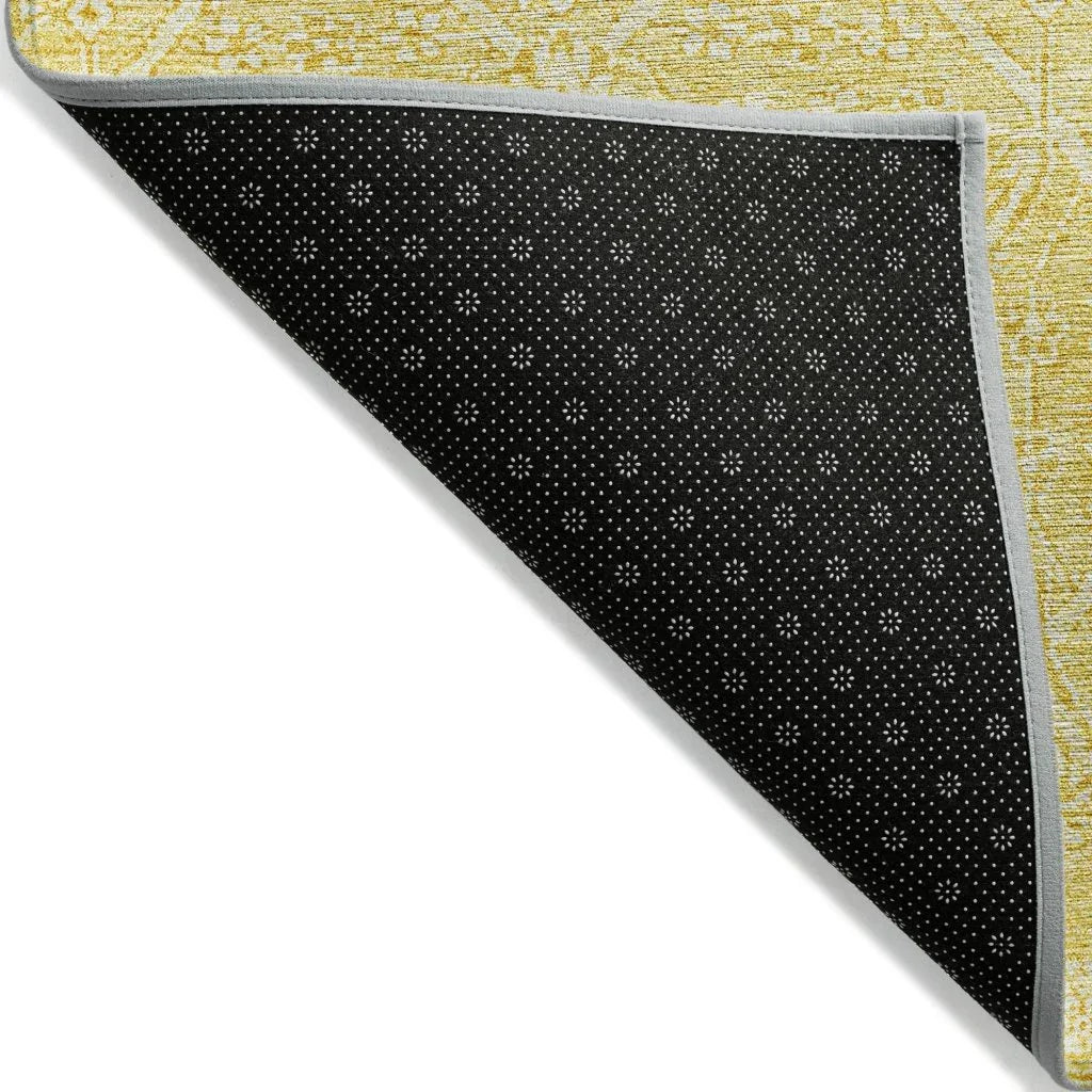 LOOMLAN Rugs Virellia Gold Washable Indoor-Outdoor Rug