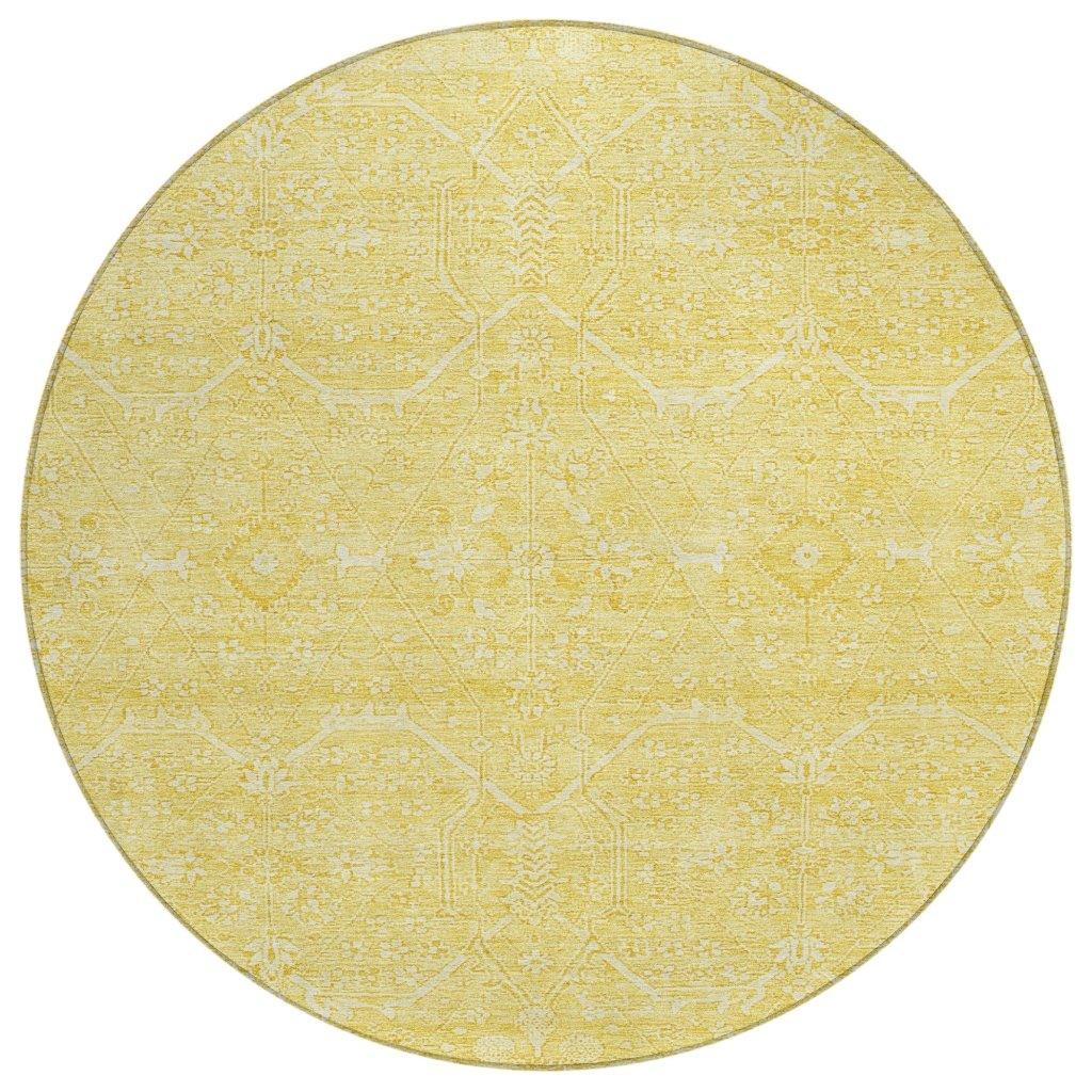 LOOMLAN Rugs Virellia Gold Washable Indoor-Outdoor Rug