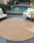 LOOMLAN Rugs Virellia Orange Washable Indoor-Outdoor Rug
