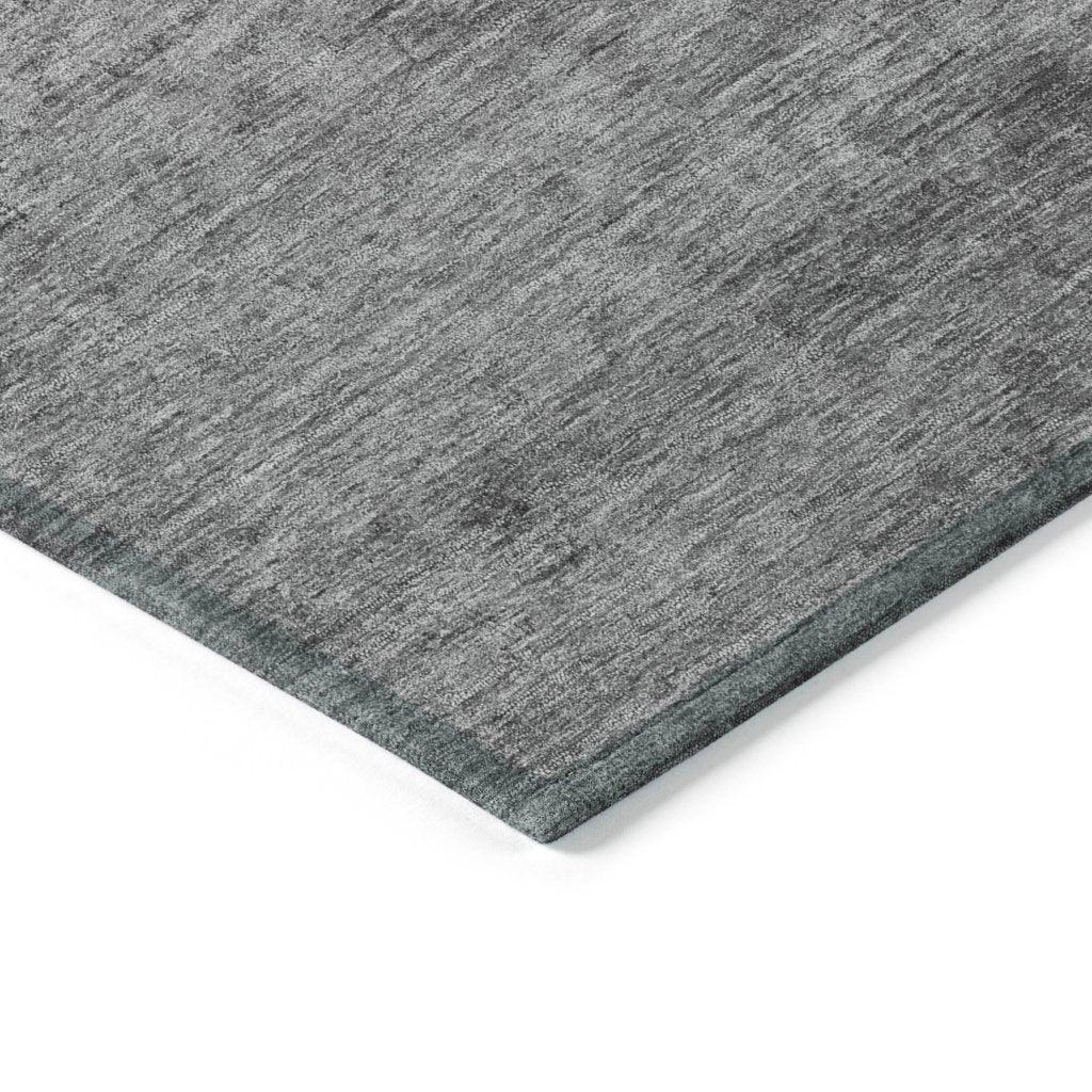 LOOMLAN Rugs Virellis Gray Washable Indoor-Outdoor Rug