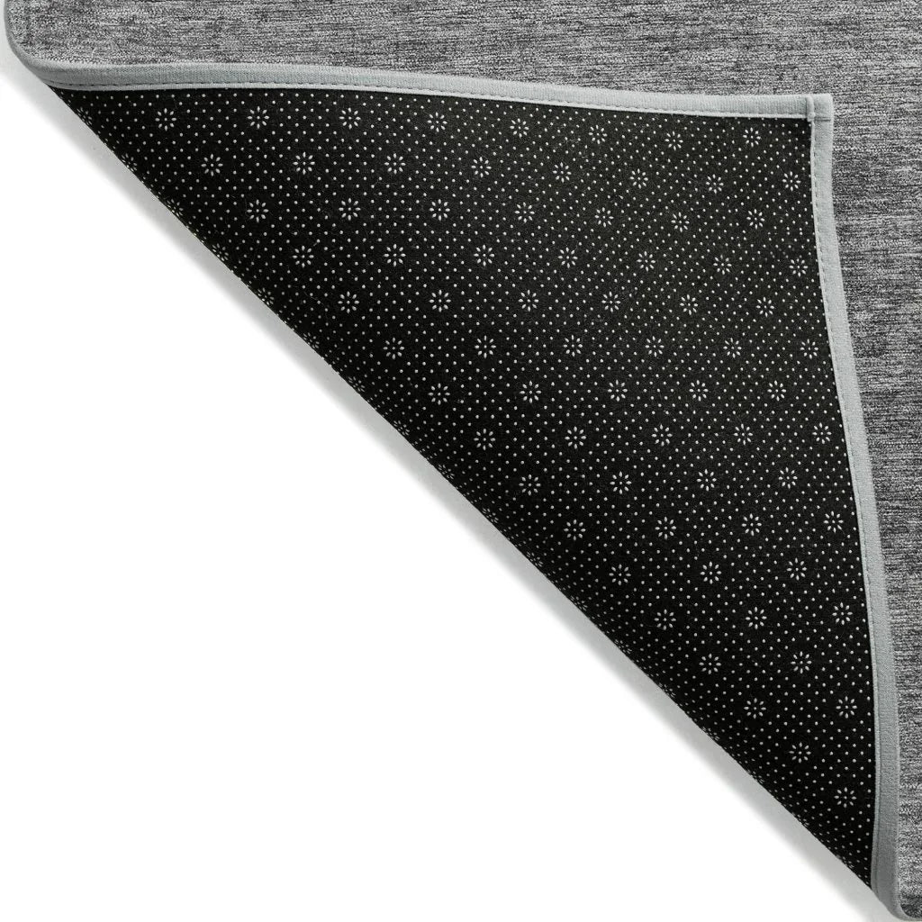 LOOMLAN Rugs Virellis Gray Washable Indoor-Outdoor Rug