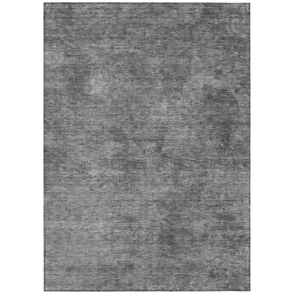 LOOMLAN Rugs Virellis Gray Washable Indoor-Outdoor Rug