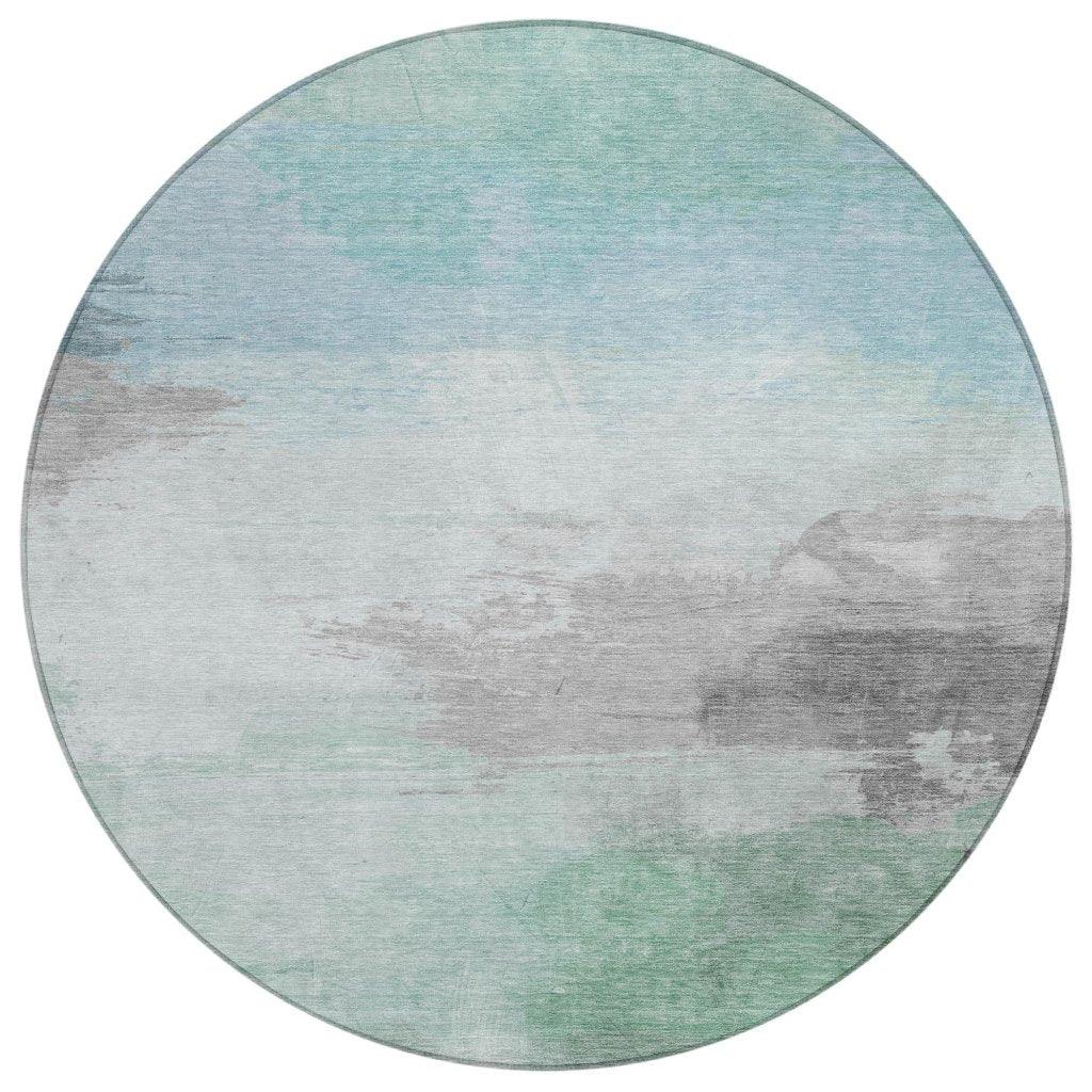 LOOMLAN Rugs Vivara Blue Washable Indoor-Outdoor Rug