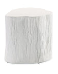 Bazaar Concrete Tree Trunk Outdoor End Table