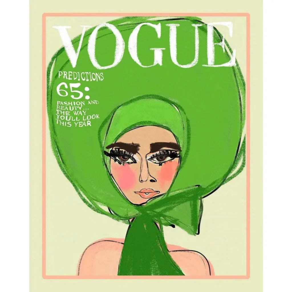 LOOMLAN Vogue Green Artwork d Canvas With Floating